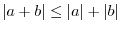 $\displaystyle \vert\vert a\vert - \vert b\vert\vert \leq \vert a - b\vert$