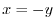 $x = a^{\alpha}, \ y = \alpha^{\beta}$