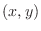 $(x,y)$
