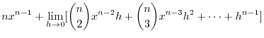 $\displaystyle \lim_{h \rightarrow 0+} \frac{f(x_{0}+h) - f(x_{0})}{h} $