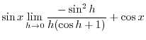 $\displaystyle{f(x) = \left\{\begin{array}{ll}
x^2 \sin{\frac{1}{x}}, & x \neq 0\\
0, & x = 0
\end{array}\right.}$
