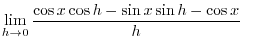$\displaystyle \lim_{x \rightarrow x_{0}}\frac{f(x) - f(x_{0})}{x - x_{0}}\cdot \lim_{x \rightarrow x_{0}}(x - x_{0})$