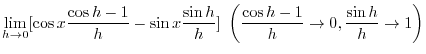 $\displaystyle f^{\prime}(x_{0}) \cdot \lim_{x \rightarrow x_{0}}(x - x_{0}) = 0$