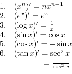 $\displaystyle \lim_{h \rightarrow 0} \frac{f(x + h) - f(x)}{h} = \lim_{h \rightarrow 0}\frac{\sin{(x+h)} - \sin{x}}{h}$