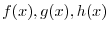 $\displaystyle \lim_{h \rightarrow 0}\frac{\sin{x}\cos{h} + \cos{x}\sin{h} - \sin{x}}{h} \ \ $