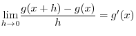 $f'(x) = e^{x} \ensuremath{\ \blacksquare}$