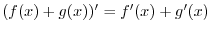 $\displaystyle \lim_{h \rightarrow 0} \frac{f(x + h) - f(x)}{h} = \lim_{h \rightarrow 0}\frac{\cos{(x+h)} - \cos{x}}{h}$