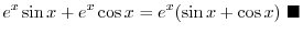 $\displaystyle \lim_{h \rightarrow 0}[\cos{x}\frac{\cos{h} - 1}{h} - \sin{x}\frac{\sin{h}}{h}] \ \left(\frac{\cos{h} - 1}{h} \to 0, \frac{\sin{h}}{h} \to 1\right)$