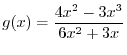 $x \neq 0, -\frac{1}{2}$