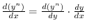 $y = f(u)$