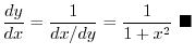 $y = \log{x}$