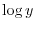 $y = \log\vert x\vert = \log(-x)$