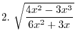 $(6x^2 + 3x)^2$