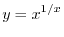 $\displaystyle \log{y} = \log{x^{x}} = x\log{x}.$