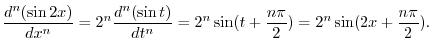 $f^{(n)}(x)$