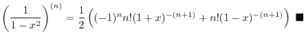 $\displaystyle f^{(k+1)}(x)g(x) + \sum_{i=1}^{k}(\binom{k}{i} + \binom{k}{i-1})f^{(k+1-i)}(x)g^{(i)}(x) + f(x)g^{(k+1)}(x)$