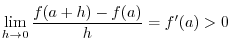 $f(a) = f(b)$