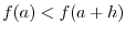 $\displaystyle f^{\prime}(\xi) \leq 0, \ f^{\prime}(\xi) \geq 0. $