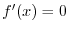 $\displaystyle f^{\prime}(\xi) = 0. $