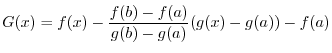 $\displaystyle f(x) = g(x) + c \ $