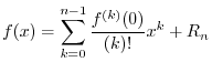 $R_1 = f'(\xi)(b-a)$