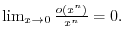 $\lim_{n \to \infty}\vert\frac{b_{n+1}}{b_n}\vert < 1$
