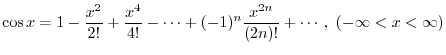 $\sum_{k=0}^{\infty}\frac{\sin(\frac{k\pi}{2})}{k!}x^k$