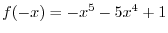 $\displaystyle{\cos{x} = 1 - \frac{x^{2}}{2!} + \frac{x^{4}}{4!} - \cdots + (-1)^{n}\frac{x^{2n}}{(2n)!} + \cdots,\ (-\infty < x < \infty)} $