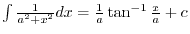 $\int f(x)dx$