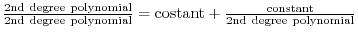 $\displaystyle (\frac{1}{\cos{x}} + \log{x})' = \frac{\sin{x}}{\cos^{2}{x}} + \frac{1}{x}. $