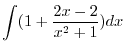 $\displaystyle{1. \ \int x^{\alpha} dx = \frac{x^{\alpha + 1}}{\alpha + 1} + c \hskip 0.3cm {\rm where} \ \alpha \neq -1}$