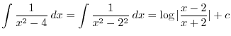 $\displaystyle{11. \ \int \frac{dx}{\sqrt{a^{2}-x^{2}}} = \sin^{-1}{\frac{x}{a}} + c }$