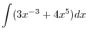 $\displaystyle{1. \ \int\{f(x) \pm g(x)\}dx = \int f(x)dx \pm \int g(x)dx}$