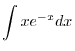 $\displaystyle \int \frac{1}{e^{x} + \frac{1}{e^{x}}}\:dx= \int \frac{e^{x}}{e^{2x} + 1}\:dx$