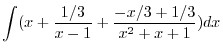 $\displaystyle \frac{f(x)}{g(x)} = q(x) + \frac{r(x)}{g(x)}, \ {\rm where}\ \deg r(x) < \deg g(x). $