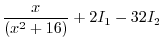 $\displaystyle Ax^5 + Bx^4 + (2A + C)x^3 + (2B+ D)x^2 + (A + C + E)x + (B + D + F).$