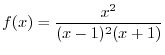 $\displaystyle \frac{3x}{(x^2+1)^3} = \frac{0}{x^2+1} + \frac{0}{(x^2+1)^{2}} +\frac{3x}{(x^2+1)^{3}}$
