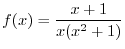 $\displaystyle{\frac{f(x)}{g(x)}}$