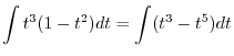 $\displaystyle \frac{x^4}{x^3 -1} = x + \frac{x}{(x-1)(x^2 + x + 1)}.$