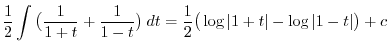 $m = 1$