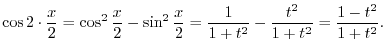 $\sin^{2}{x} = 1 - \cos^{2}{x}$