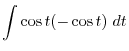 $\displaystyle \int dt = t + c = \tan{\left(\frac{x}{2}\right)} + c
\ensuremath{\ \blacksquare}$