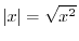 $\sqrt{x^2} = -x$