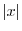$\sqrt{x^2} = \vert x\vert$