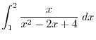 $x = 3$