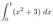 $\displaystyle{1. \ \int_{a}^{b}{f(x) \pm g(x)}dx = \int_{a}^{b}f(x)dx \pm \int_{a}^{b}g(x)dx }$