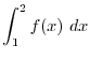 $\displaystyle \int_{a}^{b}{f(x) + g(x)}dx = \int_{a}^{b}f(x)dx + \int_{a}^{b}g(x)dx $