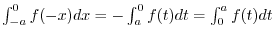 $\displaystyle{\int_{0}^{5}f(x)\ dx}$