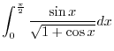 $\displaystyle{2udu = -\sin{x}dx}$