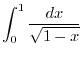 \begin{displaymath}\begin{array}{c\vert cccc}
t & 1 & \to & \sqrt{2}\\ \hline
\theta & \frac{\pi}{4} & \to & \frac{\pi}{2}
\end{array}\end{displaymath}